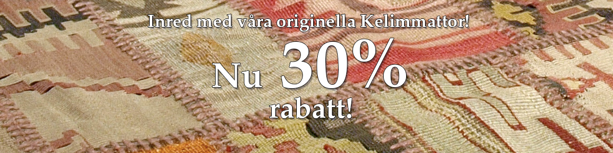 Nessims Kelim och Patchwork mattor 30% jubileumsrabatt